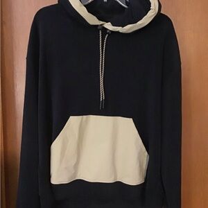 Women’s  mono B Navy/Khaki soft Hoodie - L